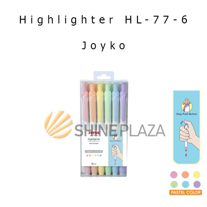 

Highlighter Set Joyko HL-77-6 - Penanda Berwarna Joyko Pastel Color TERMURAH