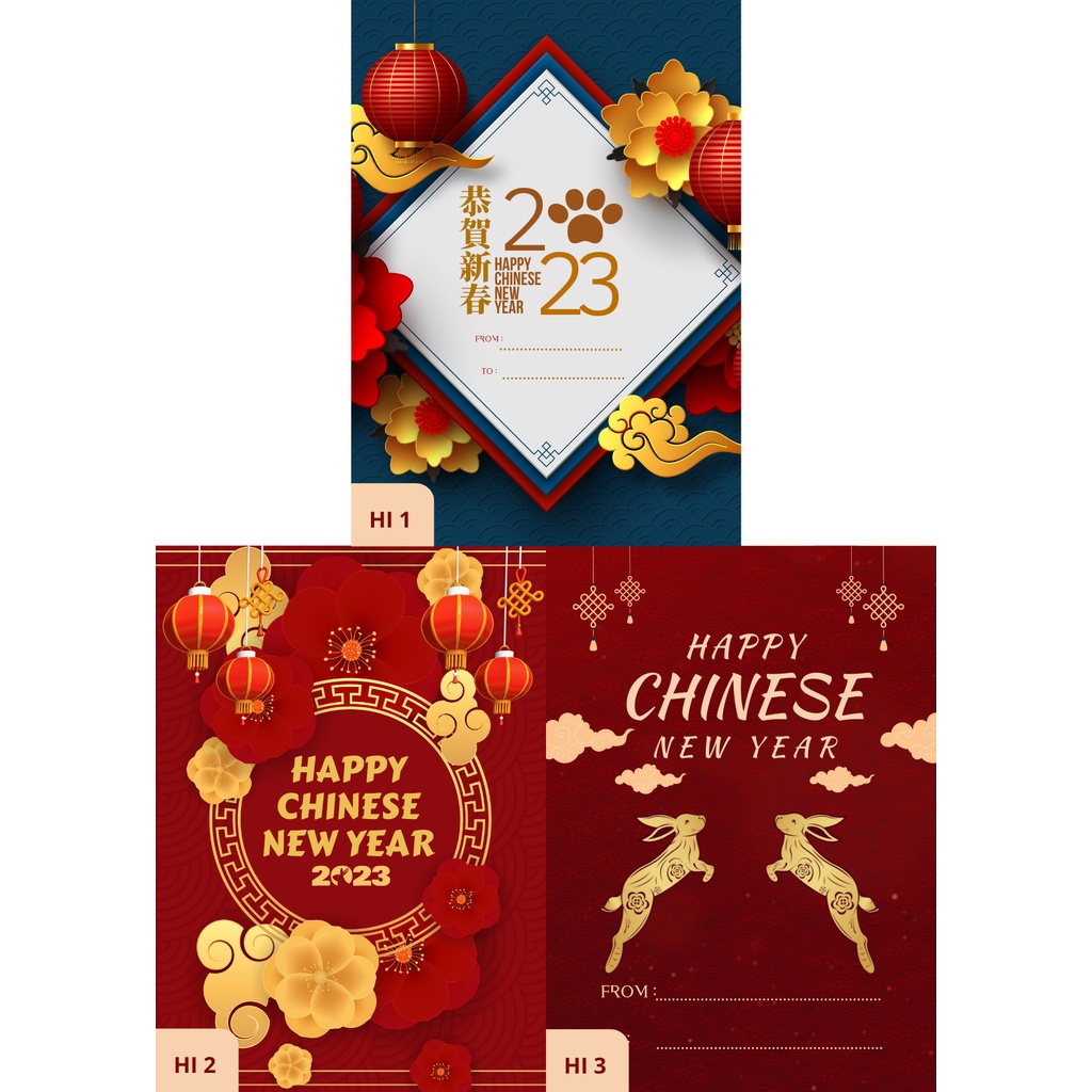 [30 pcs] Hangtag Imlek, Sincia, Chinese New Year Hampers