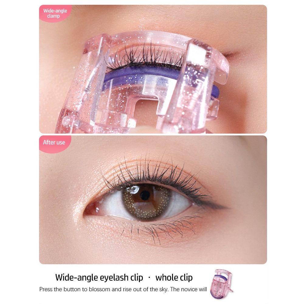 Preva 2PCS Penjepit Bulu Mata Glitter New Portable Styling Curling Alat Bantu Bulu Mata Palsu