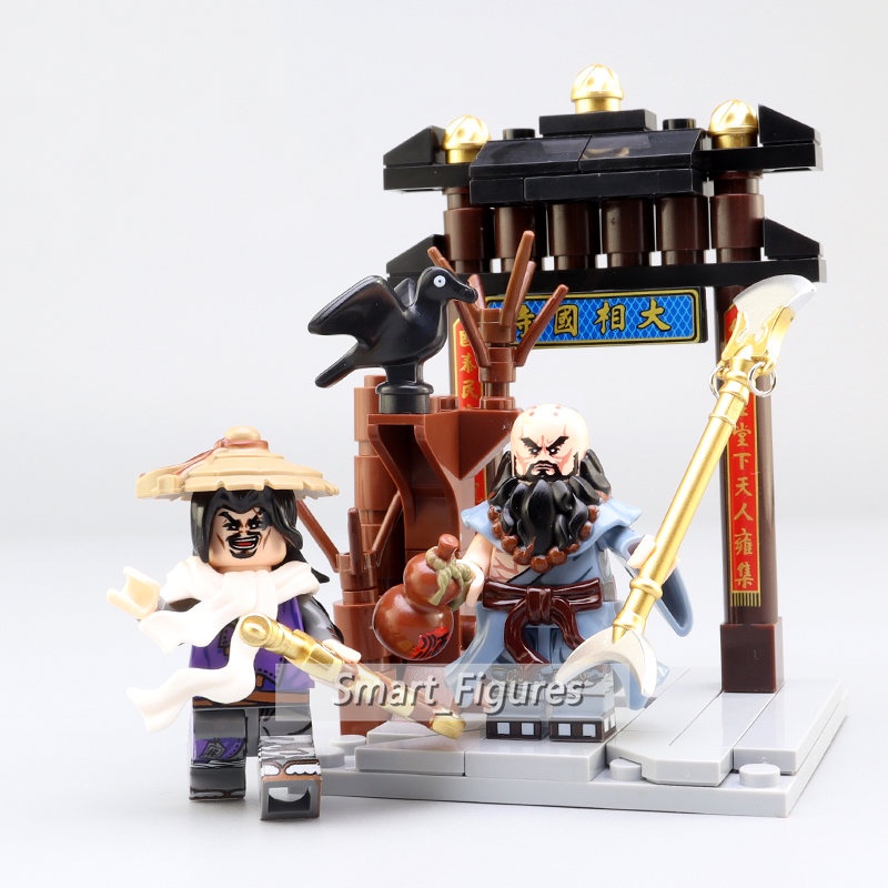 Partikel Kecil Blok Bangunan Pahlawan Terkenal China Song Jiang Lu Zhi shen Minifigures Mainan Hadiah Koleksi