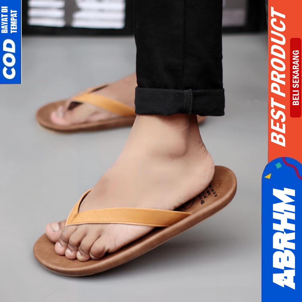 Sandal Kulit Pria Sendal Jepit Pria Original Abraham WALET