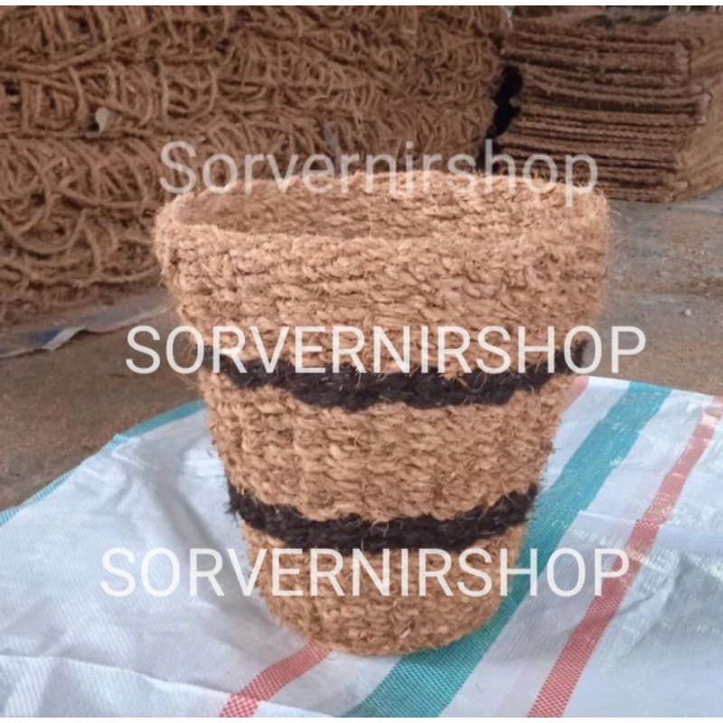 Cover pot/pot bunga serabut kelapa JUMBO ukuran 30cm