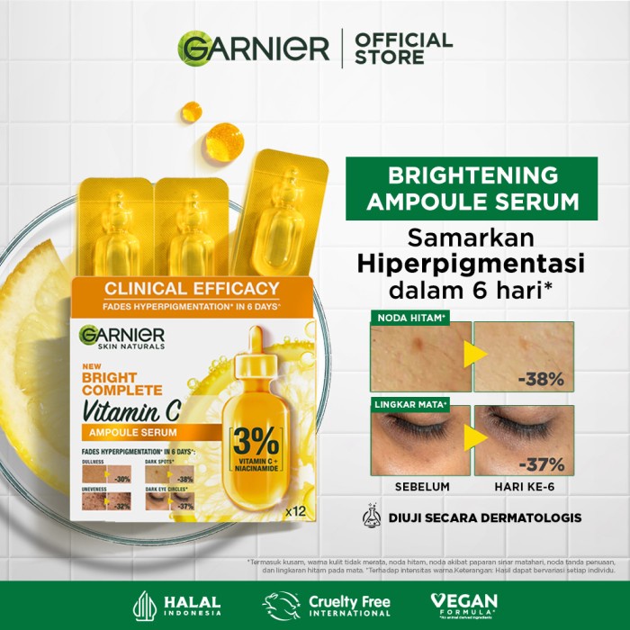 Garnier Bright Complete Hyperpigmentation Ampoule Serum