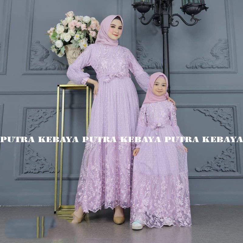 GAMIS COUPLE ANAK / GAMIS BRUKAT MUSLIM MARBELLA / GAMIS MUSLIM ANAK / GAMIS IBU COUPLE ANAK