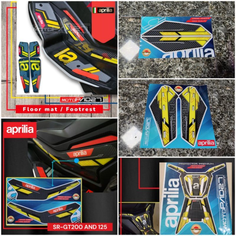 Stiker Premium Aprilia Sr gt200 Stiker timbul Fullset Aprilia Sr gt200