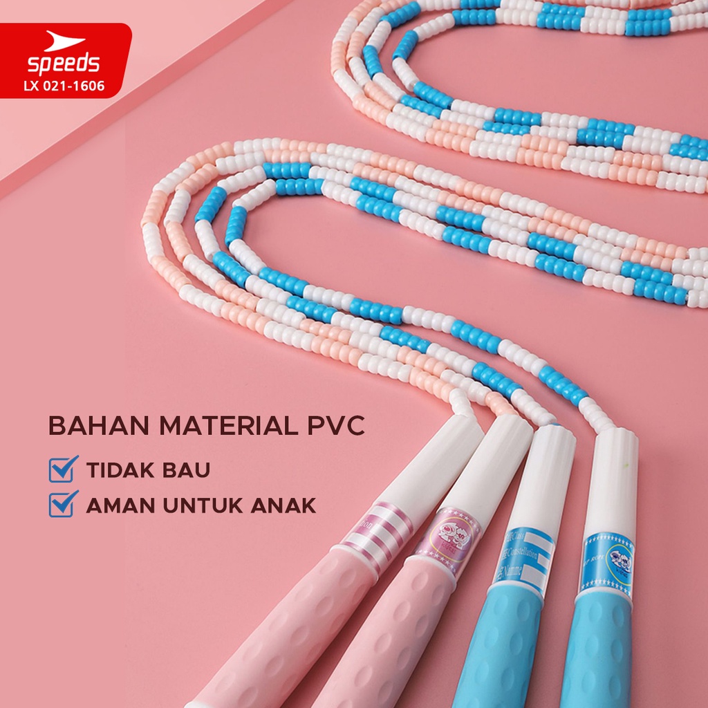 SPEEDS SKIPPING LOMPAT TALI JUMP ROPE BERKUALITAS TERMURAH TERLARIS BARANG 021-1606