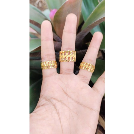 Cincin Sisik Naga Emas Muda