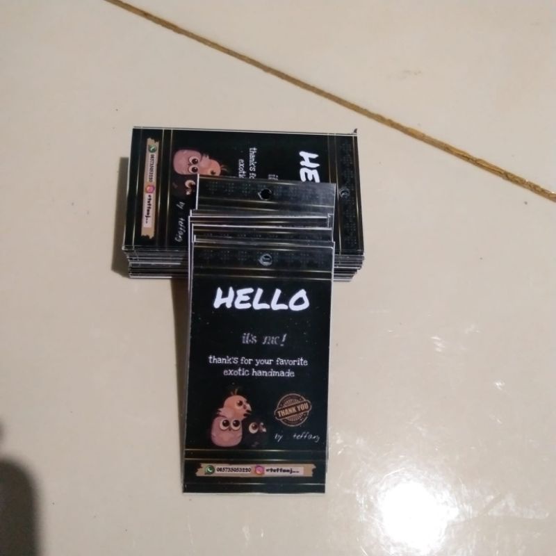 

hang tag ukuran 4x8 hangtag custom