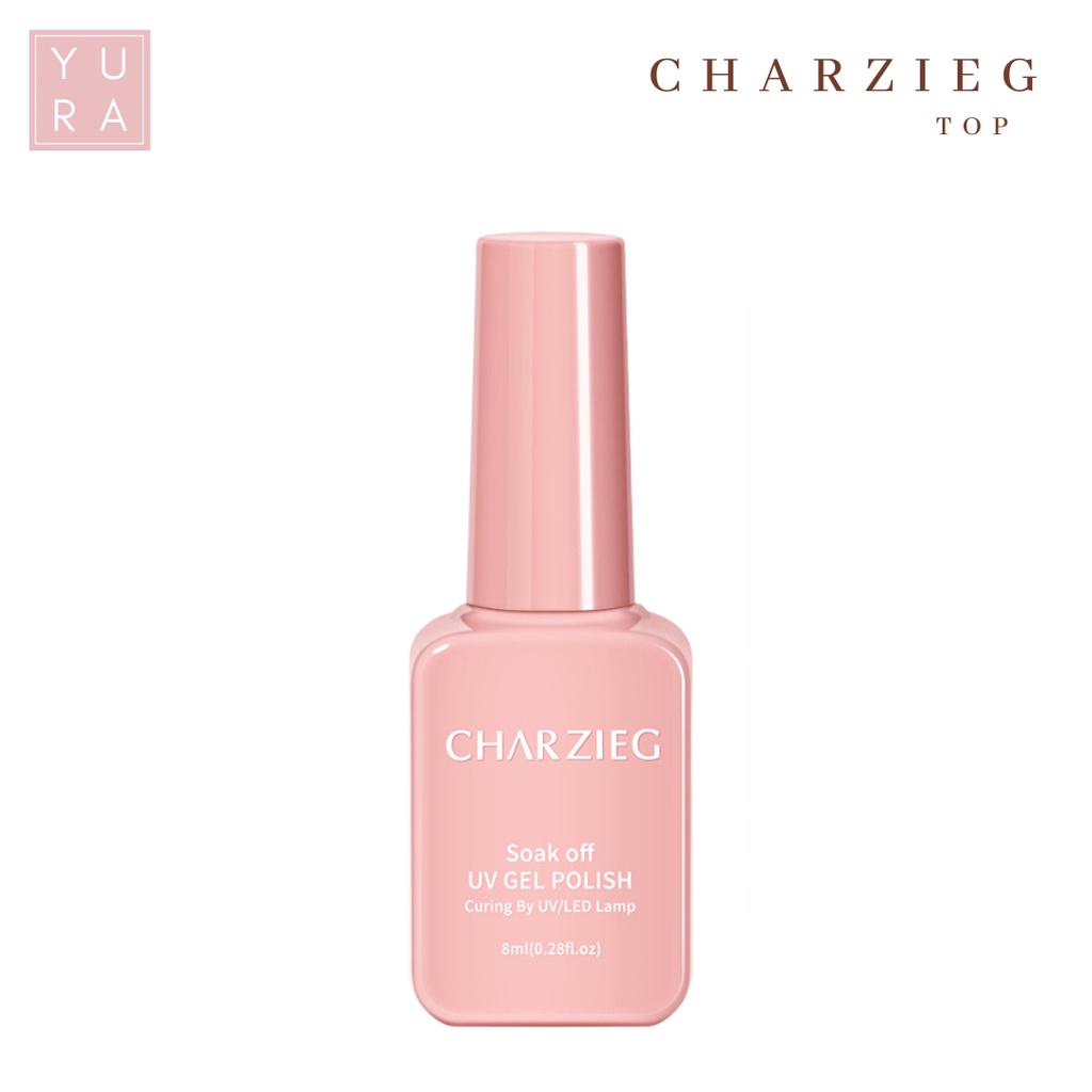 Charzieg Pink TOP COAT BASE COAT MATTE TOP COAT UV GEL