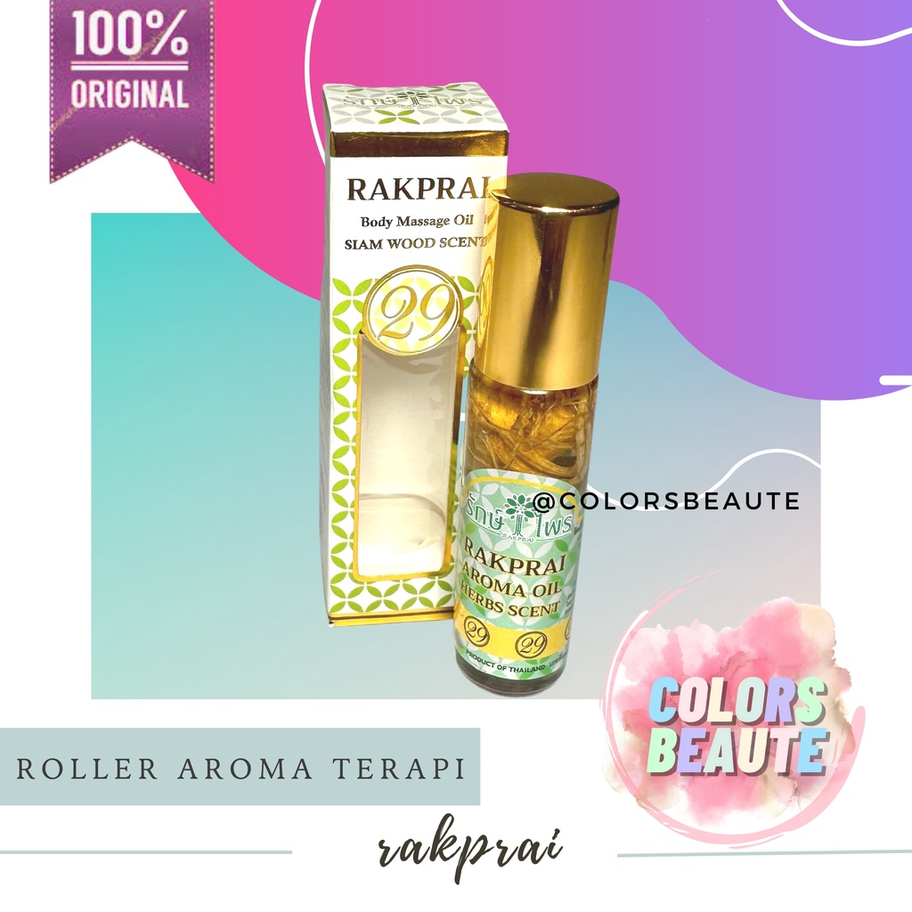 READY STOCK ! RAKPRAI AROMA OIL (29 HERBS) / AROMA HERBAL