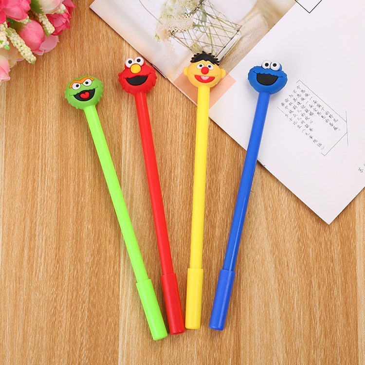 4pcs Pena Pen Pulpen Gel Set Tinta Cair Sesama Street GM-ST0173