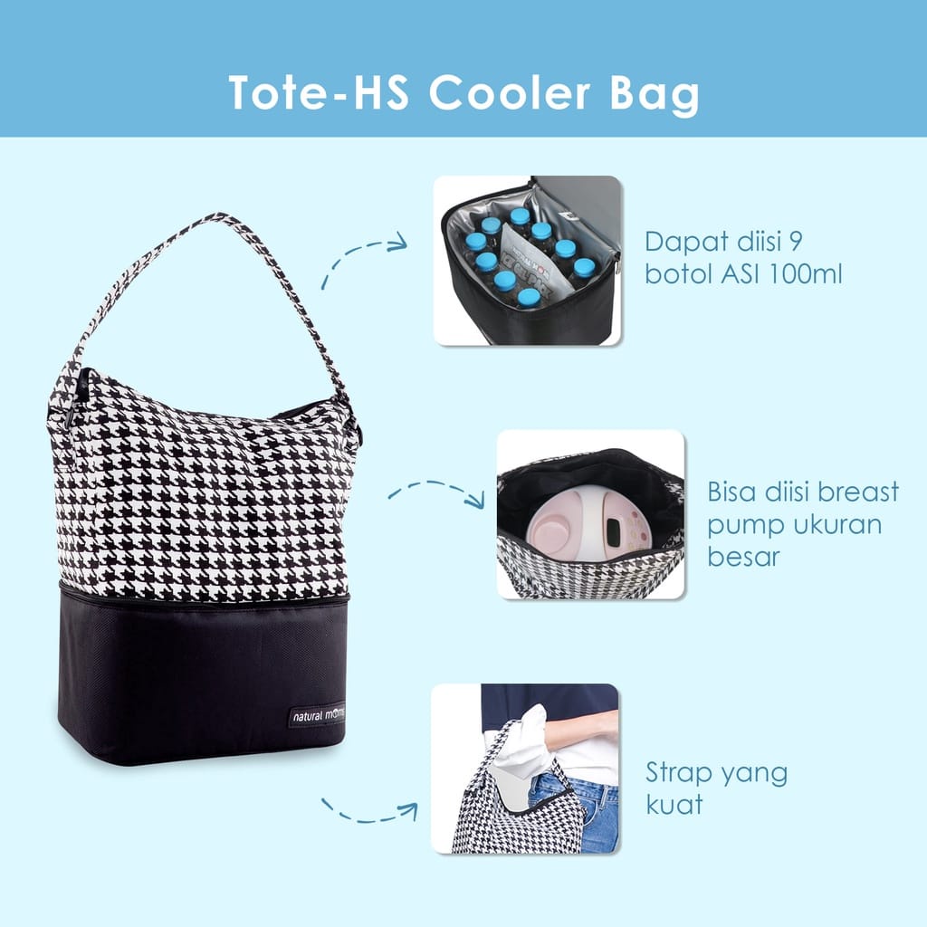 Natural Moms Tote Cooler Bag - Tas Penyimpan ASI