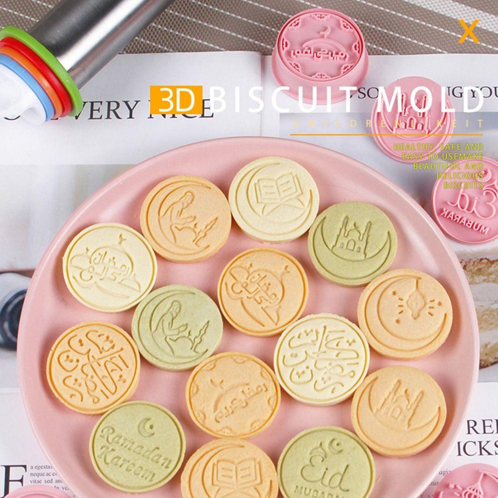 Nanas 10pcs/set Eid Mubarak Kue Kering Dekorasi Ramadhan Mubarak Islam Muslim Festival Cookie Cutter