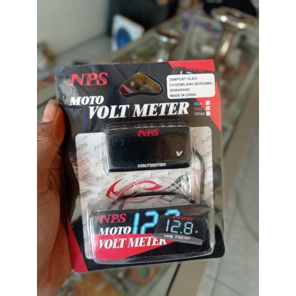 voltmeter nps warna biru