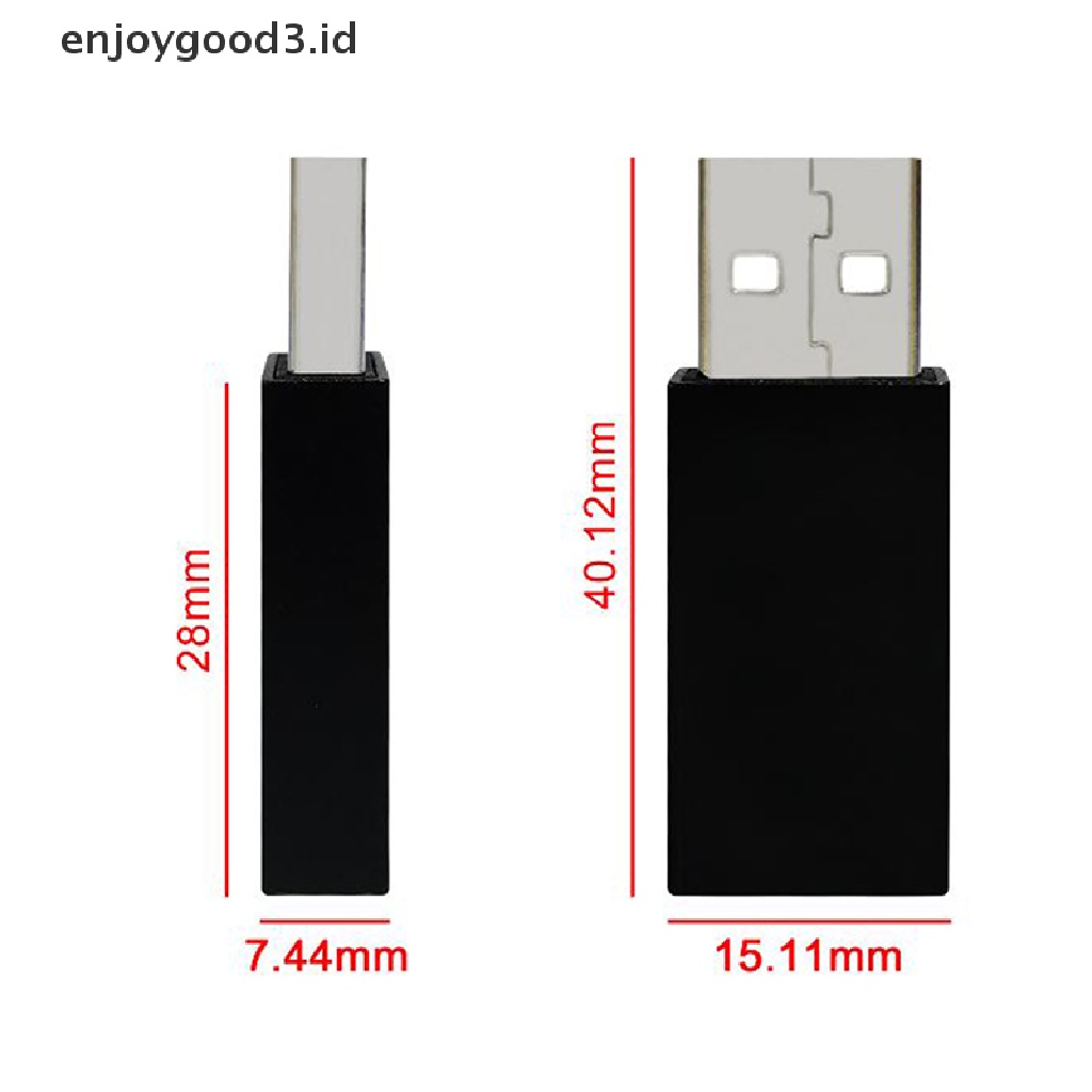 [Rready Stock] USB Data Blocker Defender Phone Tablet Dari Stasiun Pengisian Umum Hack Proof (ID)