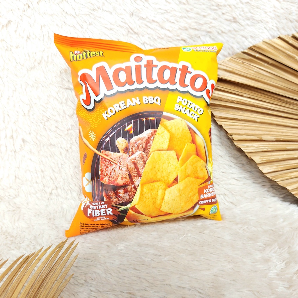 

Snack Cemilan Maitatos Potato Barbaque Special Caculs Snack Makanan Ringan