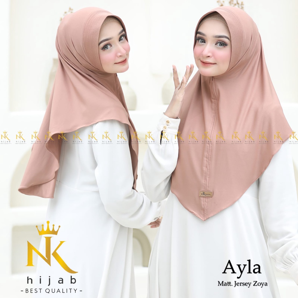 Bergo hamidah atau simple pad bahan jersey super