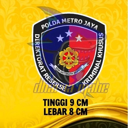 

DITRESKRIMSUS, DIT RESKRIMSUS, DITRESKRIMSUS POLDA METRO JAYA, POLDA PMJ, STIKER POLISI, Stiker motor, stiker Mobil, Logo Yoyo Id Card Resin, Logo Name Tag Resin