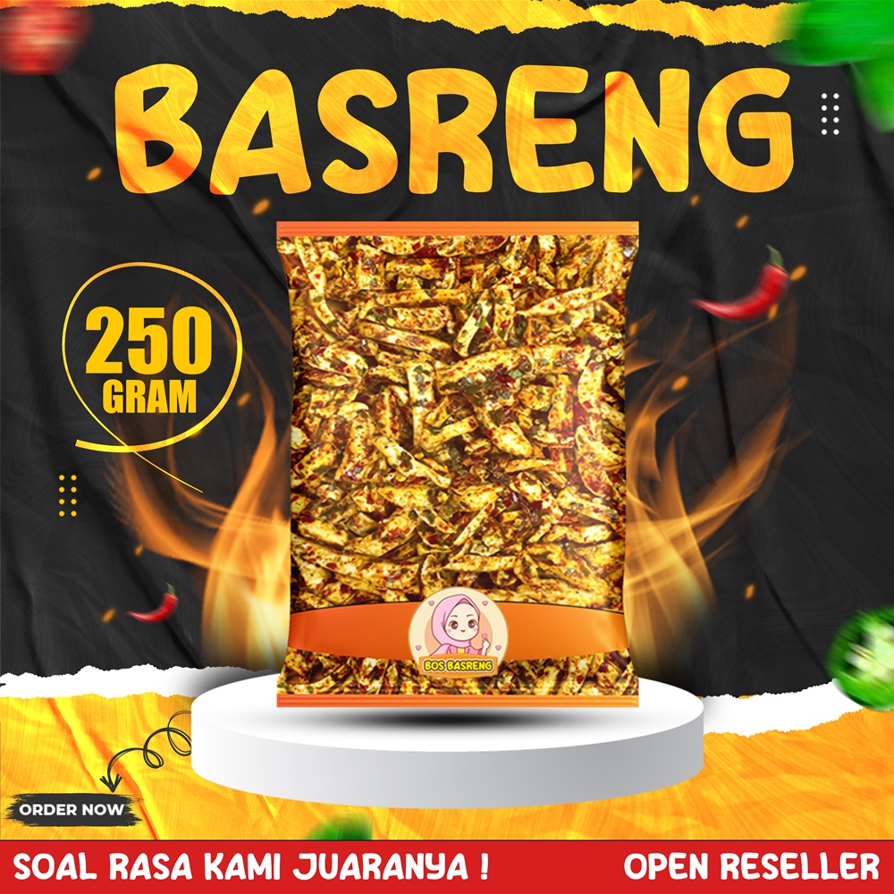 

BASRENG PEDAS DAUN JERUK 250 GRAM BUMBU MELIMPAH BOS BASRENG 250GR GRAM KILOAN CIKRUH VIRAL SULTAN BANDUNG MURAH