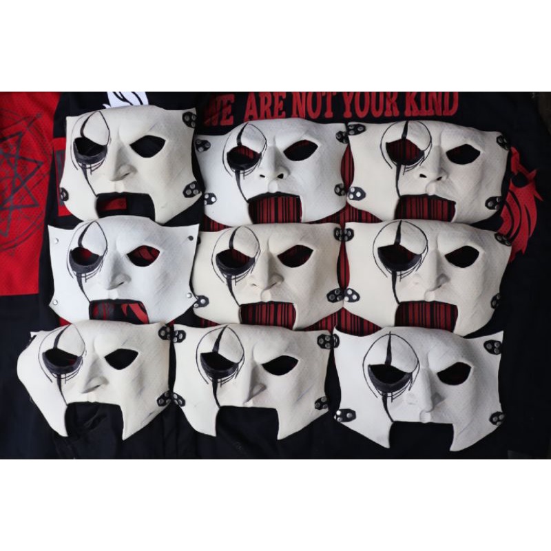 Topeng Jim root/James Root karet latex ada topeng Slipknot Mask Corey Taylor Chris Fehn Joey jordiso