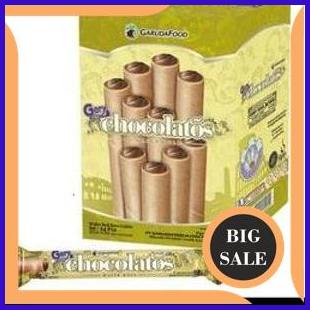 

limited stock Gery Chocolatos 1 box 24pcs Wafer Roll Coklat Garuda Food 2ZJN23