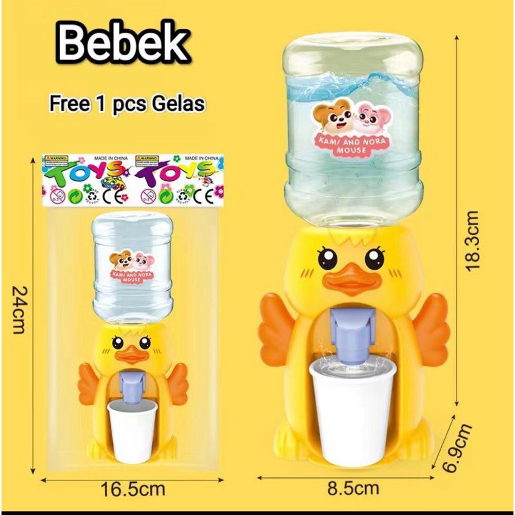 Dispenser Air Mini Galon Portable Anak Air Minum Karakter - missbejogrosir