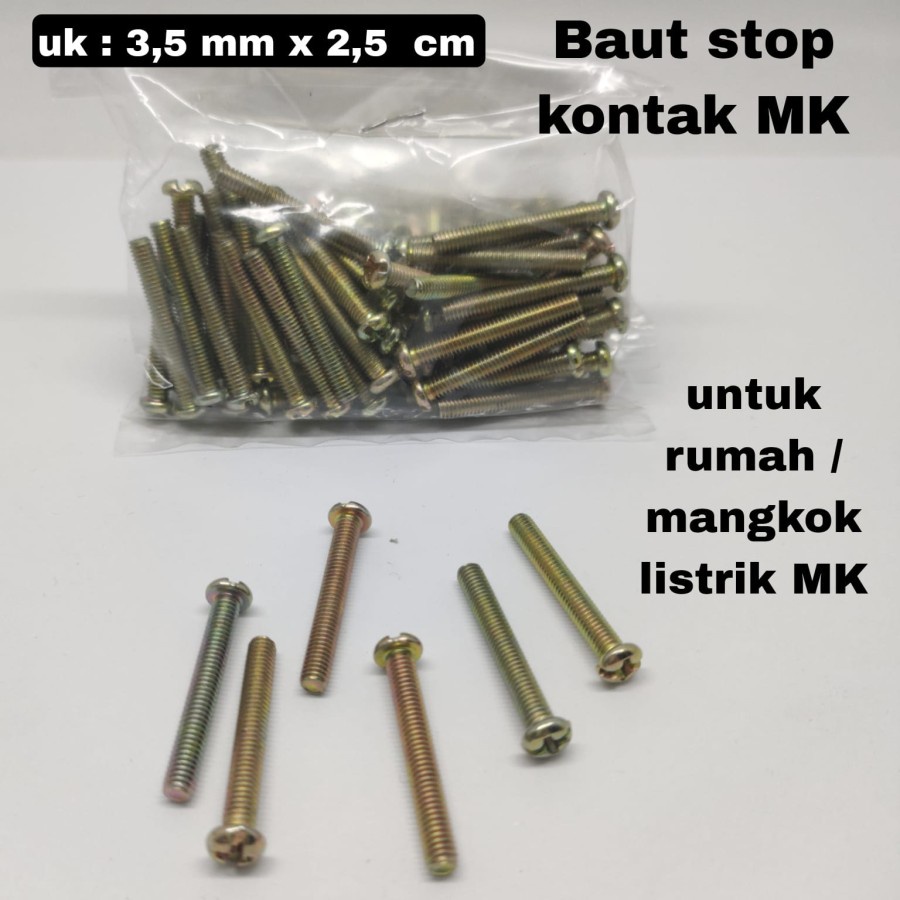 Baut MK baut outbowdoos MK panjang 2,5 cm Baut khusus MK