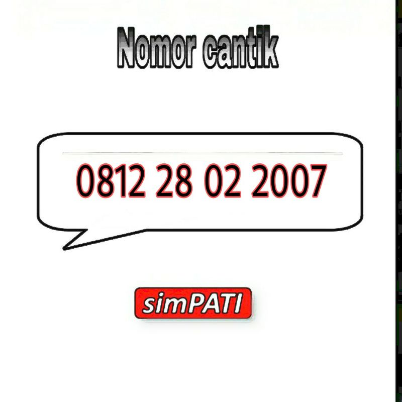 Nomor cantik simpati nomer kartu perdana Telkomsel simpati seri tahun 28 Febuari 12 122 1228 22 228 