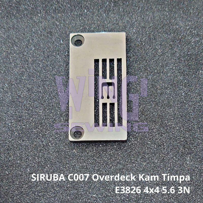 E3826 SIRUBA C007 4x4 5.6MM 3 Jarum Plat Mesin Jahit Overdeck Kam