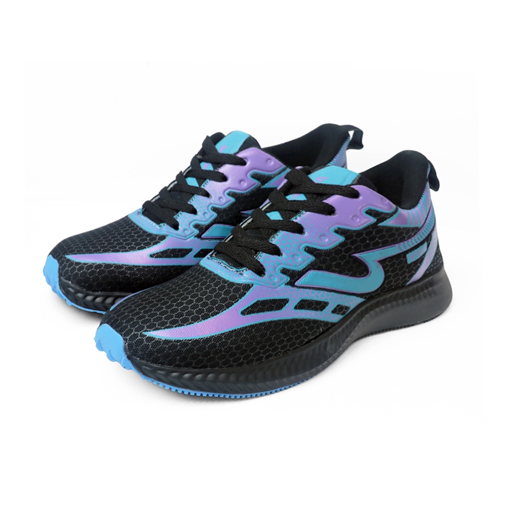 Voff - Sepatu Running Sneakers Pria Wanita Massive Purple Black