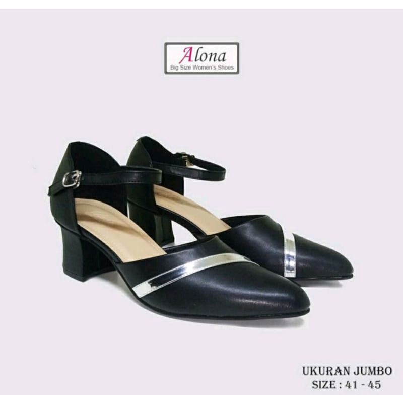 Sepatu Pantofel Higheels Wanita Ukuran besar 40-41-42-43-44-45 Sepatu Kerja Kulit Lak JUMBO Kremhi OVERSIZE