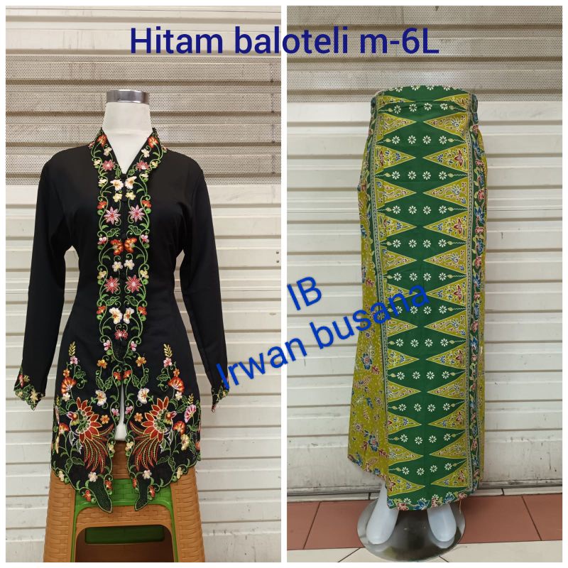 kebaya encim/stelan kebaya modern/rok encim/stelan encim lengan panjang