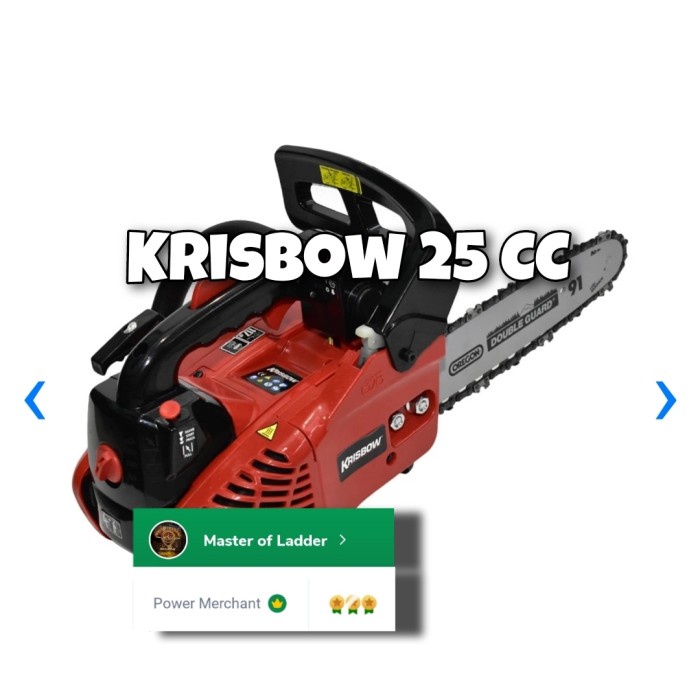 *****] MAXIMUS GERGAJI MESIN CHAINSAW Bensin Gergaji pohon 25cc - Oranye