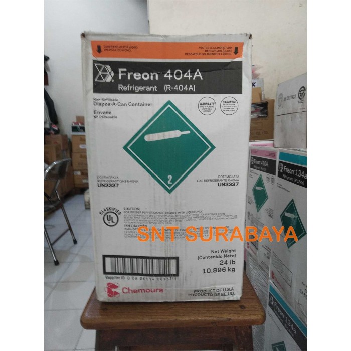 Freon AC R404 Sanghai / Freon chemours duppont R404 Sanghai