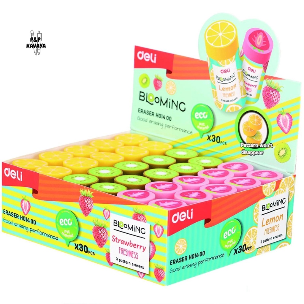 

PENGHAPUS PENSIL ANAK LUCU DELI BERSIH H-01400 ERASER BUAH FRUIT
