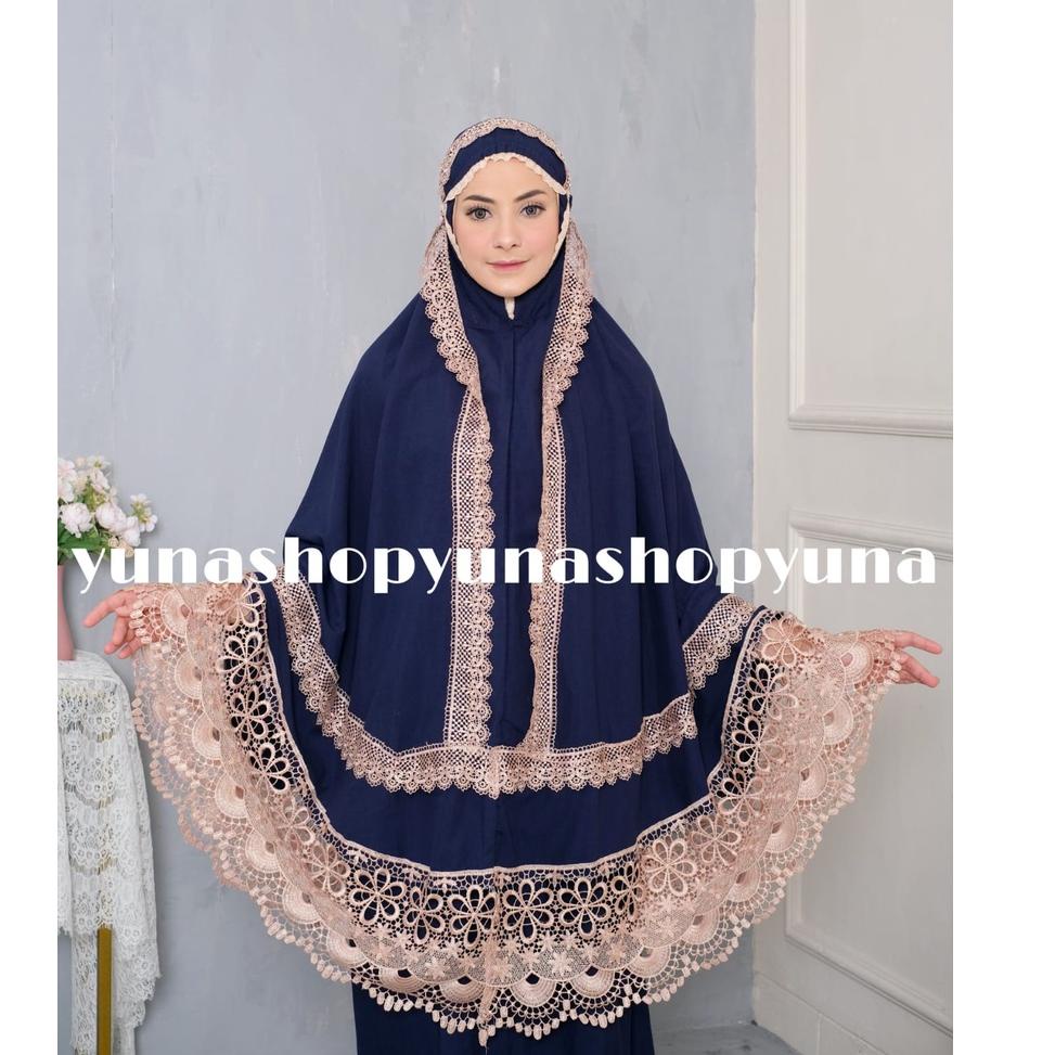 GNF.23Ja23ј ‑ Mukena dewasa andin ikatan cinta jumbo kd full renda seroja terbaru mukena prada princ