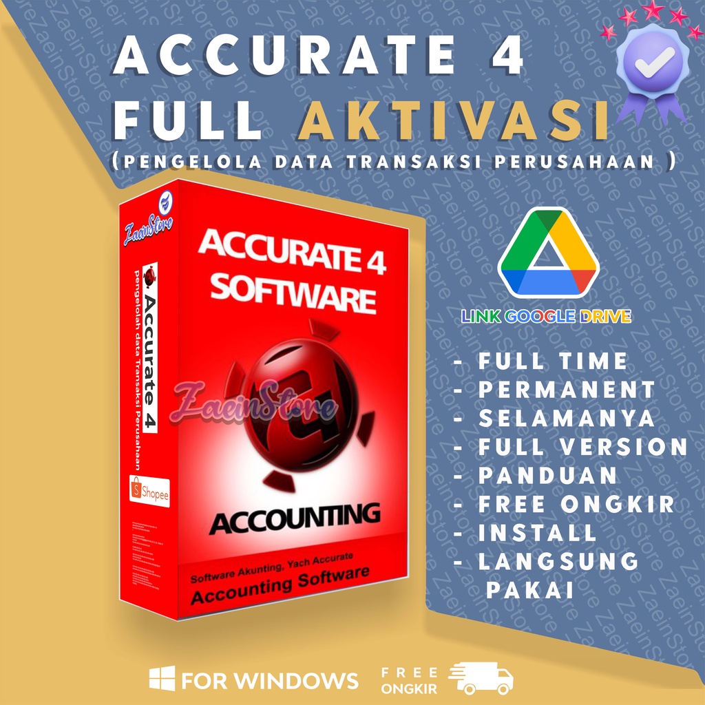ACCURATE 4 // SOFTWARE AKUNTANSI PREMIUM //SOFTWARE KEUANGAN TERBAIK //AKUNTANSI TOKO FULL VERSION