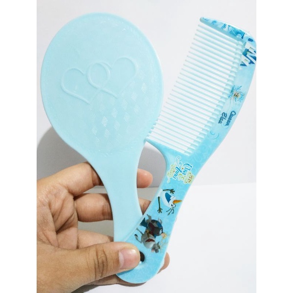 SM01 Sisir Gagang + Cermin Gagang Besar 16cm &quot;termasuk packing bubble&quot;