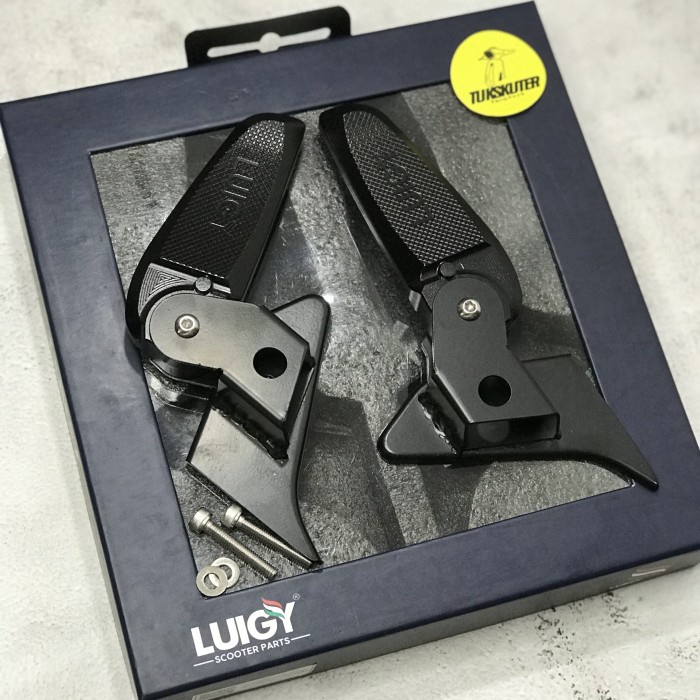Footstep Footstep Footrest Lipat Luigy Black Vespa Sprint & Primavera