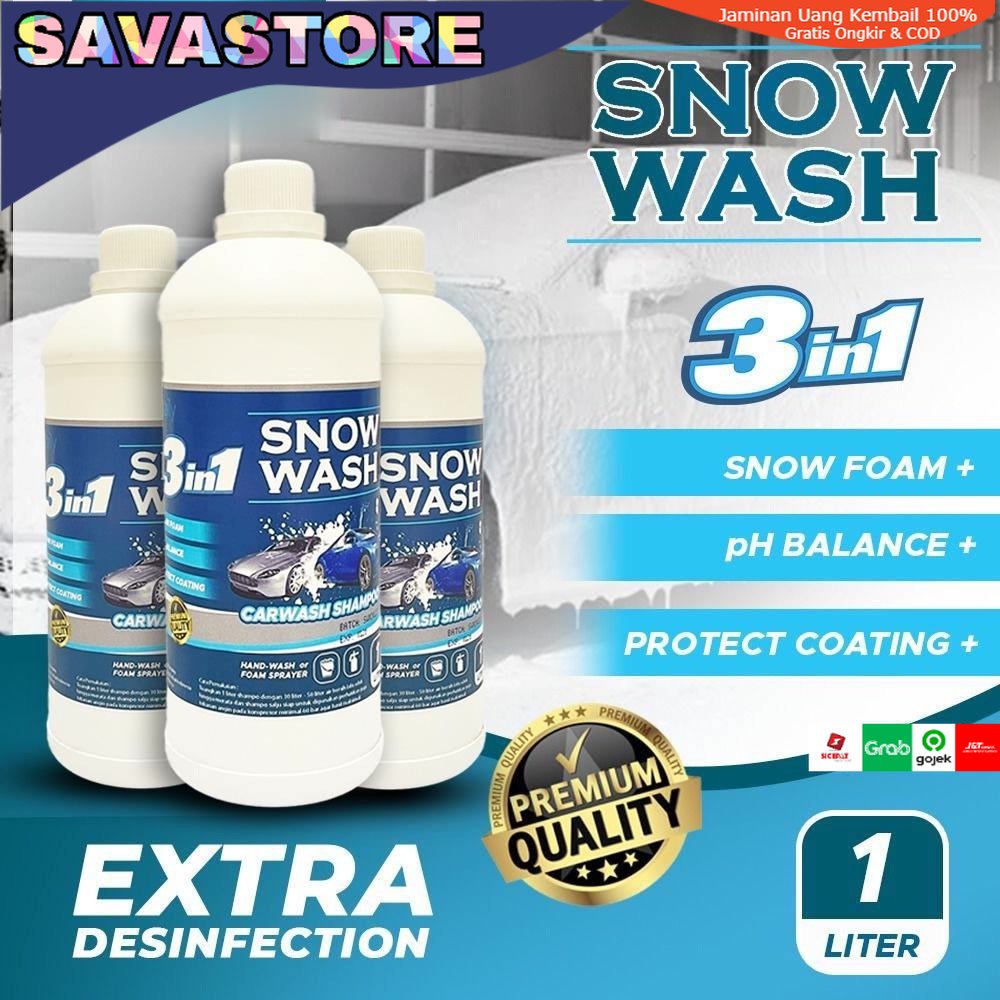 DAILY SNOW WASH SABUN MOBIL MOTOR 1 LITER DAILY CAR SNOW WASH GLOW SHAMPOO PREMIUM