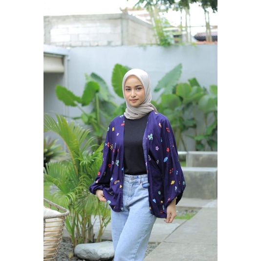 Outer Kiyowo // Kiyowo Outer Motif // Outer Lengan Balon // Outer Kiyowo Rayon Premium // Outer Wanita