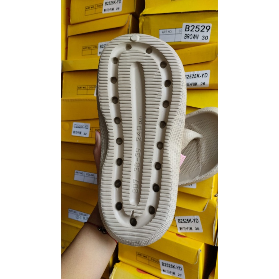 Sandal jepit wanita dewasa variasi jibbitz korean style 807 (36-40) sandal wanita terlaris/sandal dili golfer