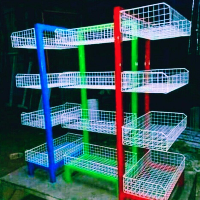 Rak Rak Chiki Snack 4 Susun Serbaguna