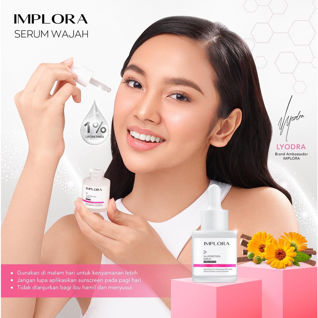 Implora Serum Wajah 20ML NEW  (SALMON DNA &amp; BIRDNEST SERUM)