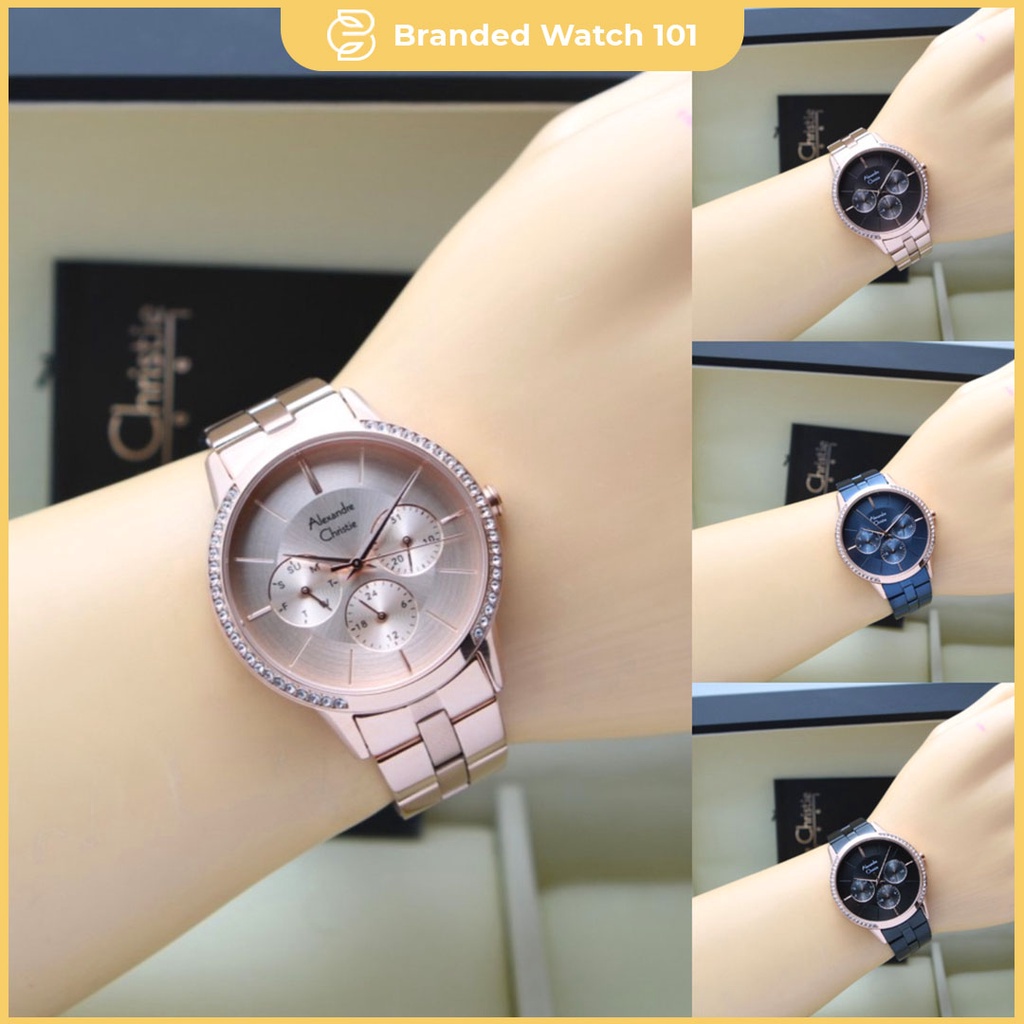 ORIGINAL Jam Tangan Wanita Alexandre Christie AC 2988 / AC2988 / 2988 Garansi Resmi 1 Tahun, Stainless