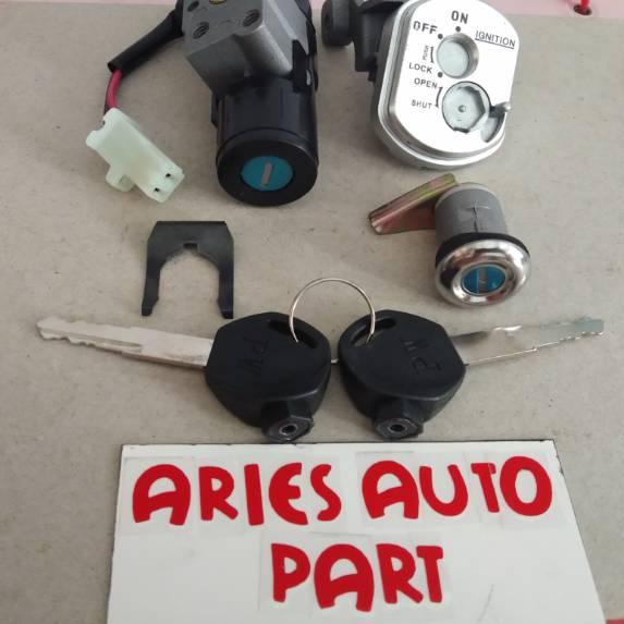 Depan1 KUNCI KONTAK SET+KUNCI JOK BEAT LAMA/ BEAT KAU