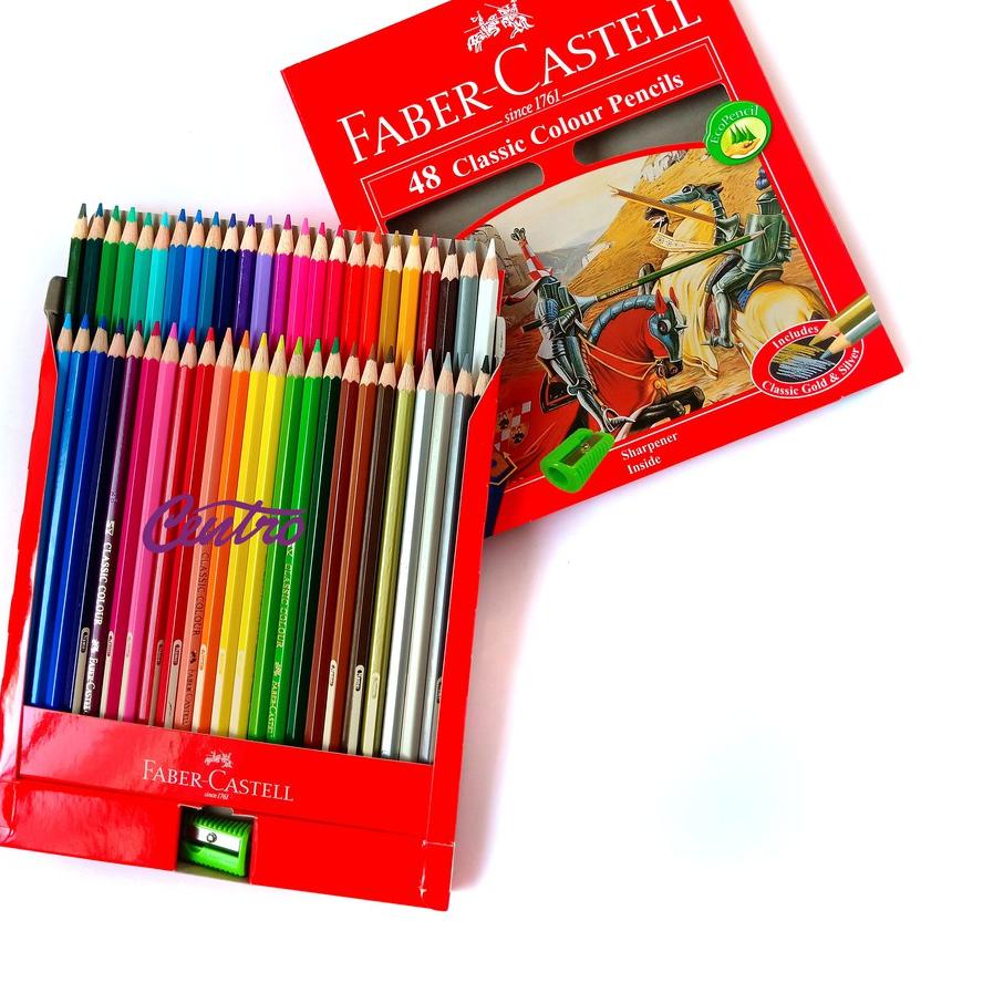 

시 Faber Castell 48 Classic Klasik Color Pencil Pensil Warna Anakl ORIGINAL TERJAMIN BARU Baru