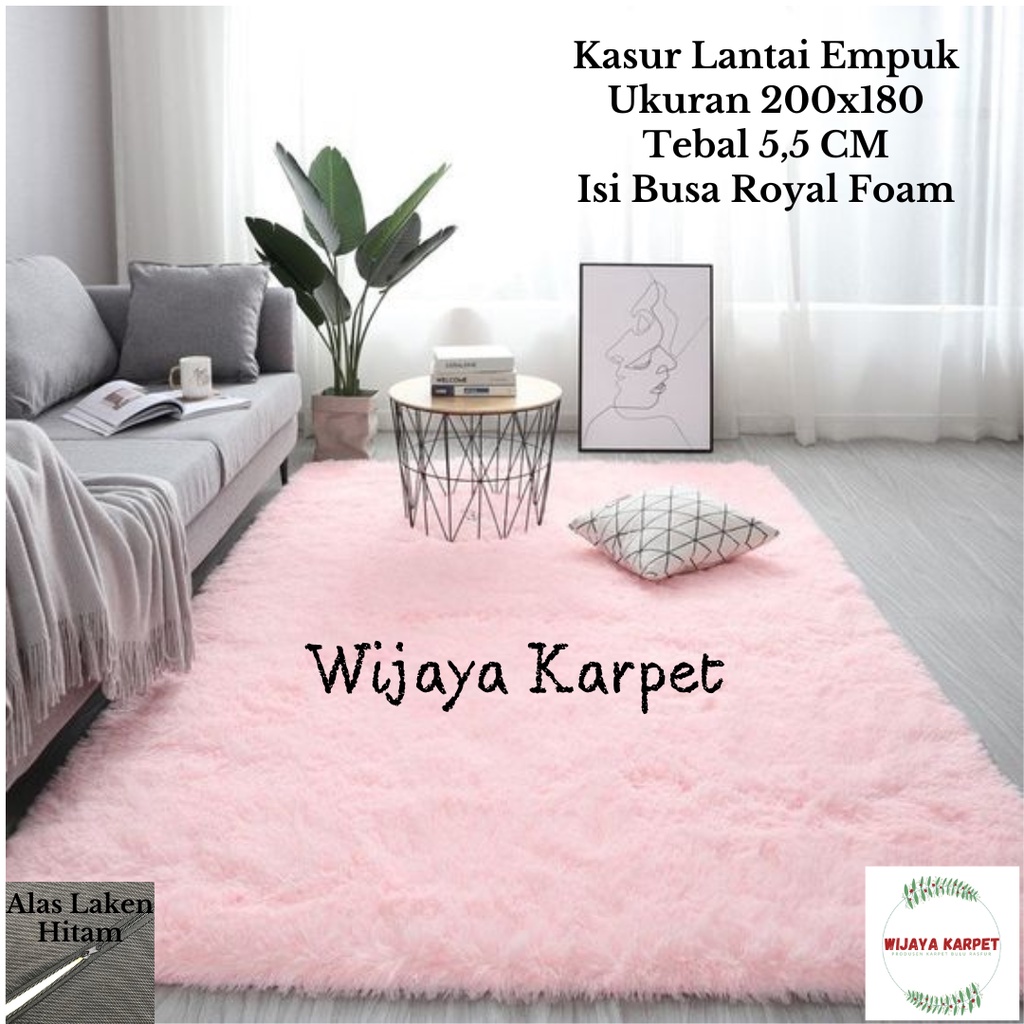 Kasur Lantai Bulu Rasfur Ukuran 200x180 Tebal 5,5 CM (BUSA ROYAL DAN INOAC ORIGINAL)
