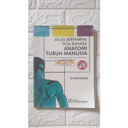 Preloved Buku Atlas Berwarna Tiga Bahasa Anatomi Tubuh Manusia untuk Mahasiswa Keperawatan & Kebidan