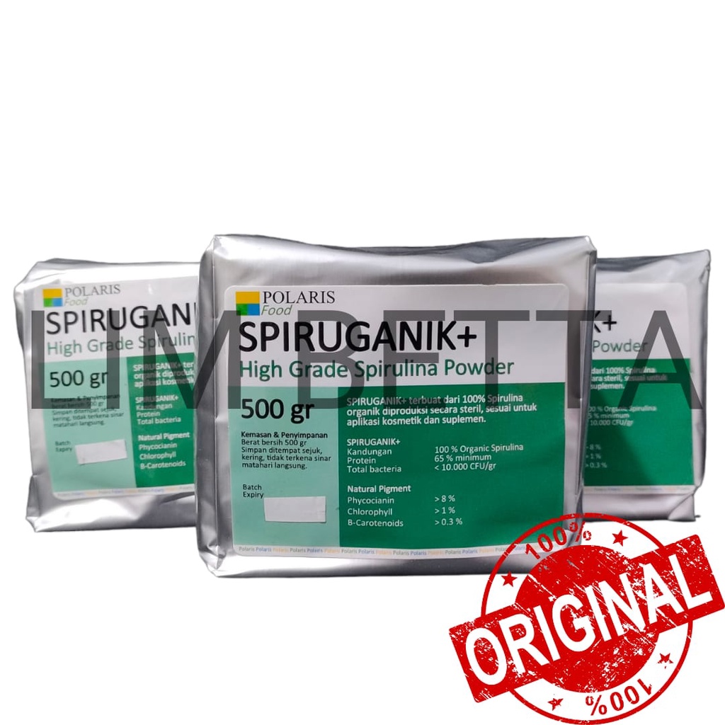 (500 Gr) SPIRUGANIK + 500 GRAM / SPIRULINA SPIRUGANIK +